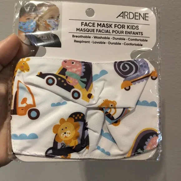 NWT LOT 5 Kids Reusable Masks Children mask printed 2 layers %100 Cotton inside - Picture 6 of 16